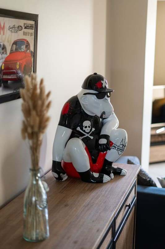 Sculpture contemporaine décorant le séjour